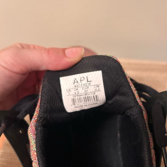 APL Black and Multicolor Knit Sneakers - Picture 3 of 3